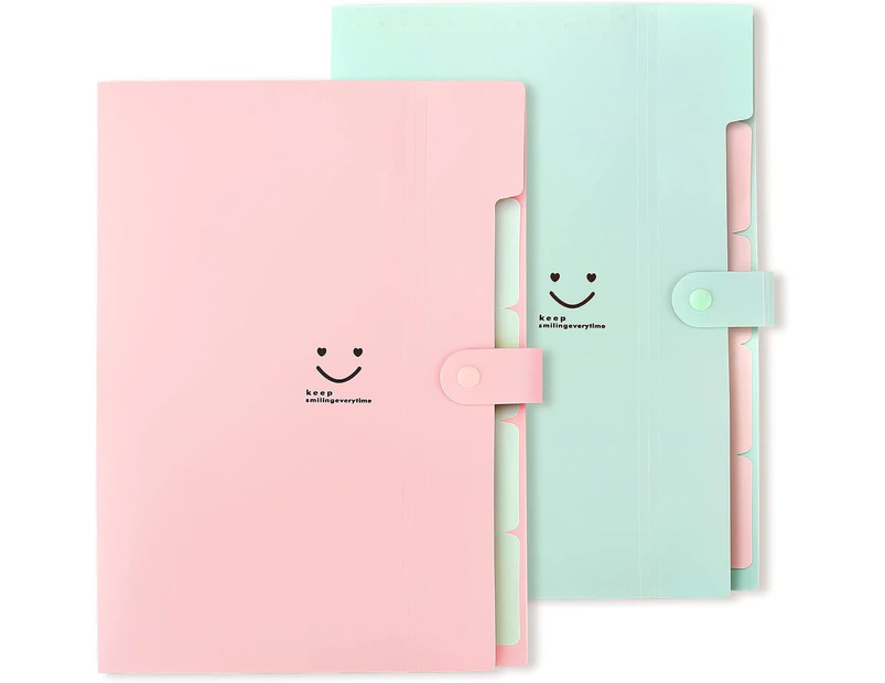 Expanding File Folders Pockets Letter Size/A4 Paper Accordion Document