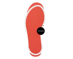 Naboso Performance Non-Cushion washable Support Shoe Insoles - Red