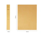 Kraft paper folder 2 hole D-type clip A4 loose-leaf business folder