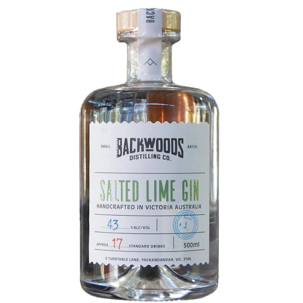 BACKWOODS SALTED LIME GIN 43% 500ML