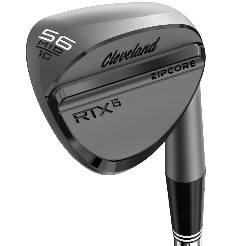 Cleveland RTX6 Zipcore Wedge - Steel RH - 48d, 10b (MID), Black Satin