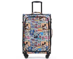 3pc Disney Mickey Mouse Soft Trolley 4-Wheeled Suitcase Travel Luggage Set