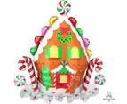 SuperShape XL Gingerbread House Foil Balloon