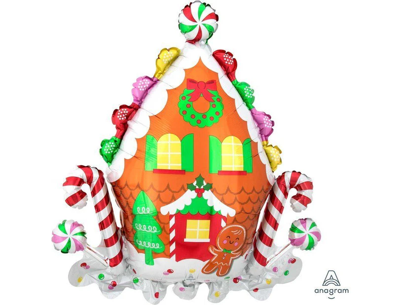 SuperShape XL Gingerbread House Foil Balloon