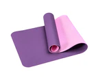 6mm TPE Anti-slip Thicken Gym Fitness Training Exercise Pilates Yoga Mat Cushion-Grass Green