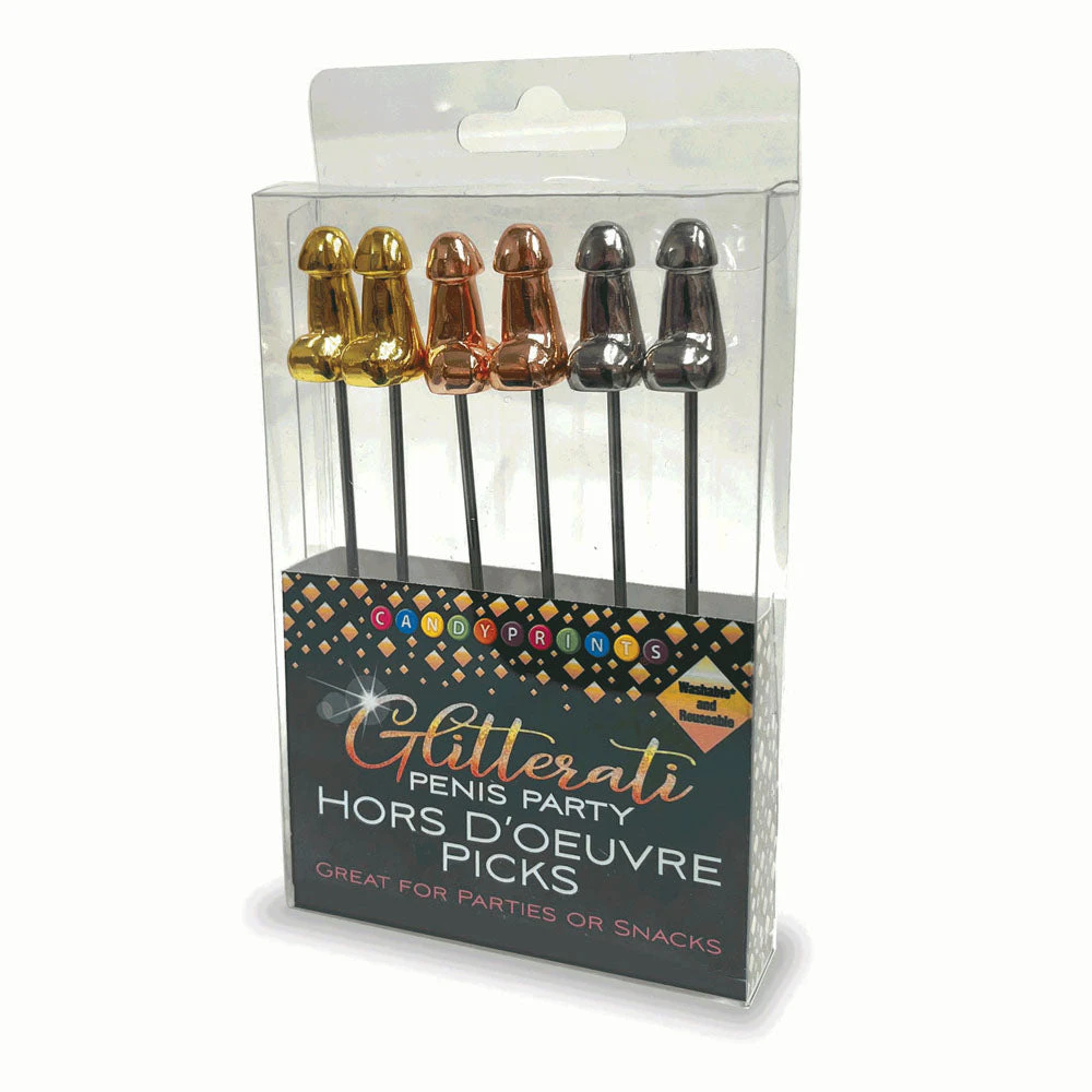 Glitterati Hors d'Oeuvre Picks - 6 Pack-(lgcp.1124)