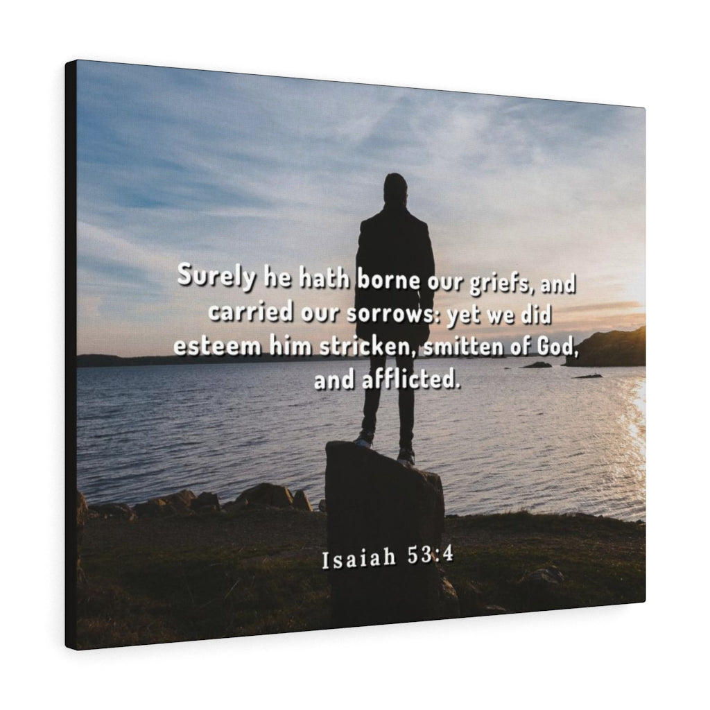 Scripture Walls Isaiah 53:4 Smitten Of God Bible Verse Canvas Christian ...