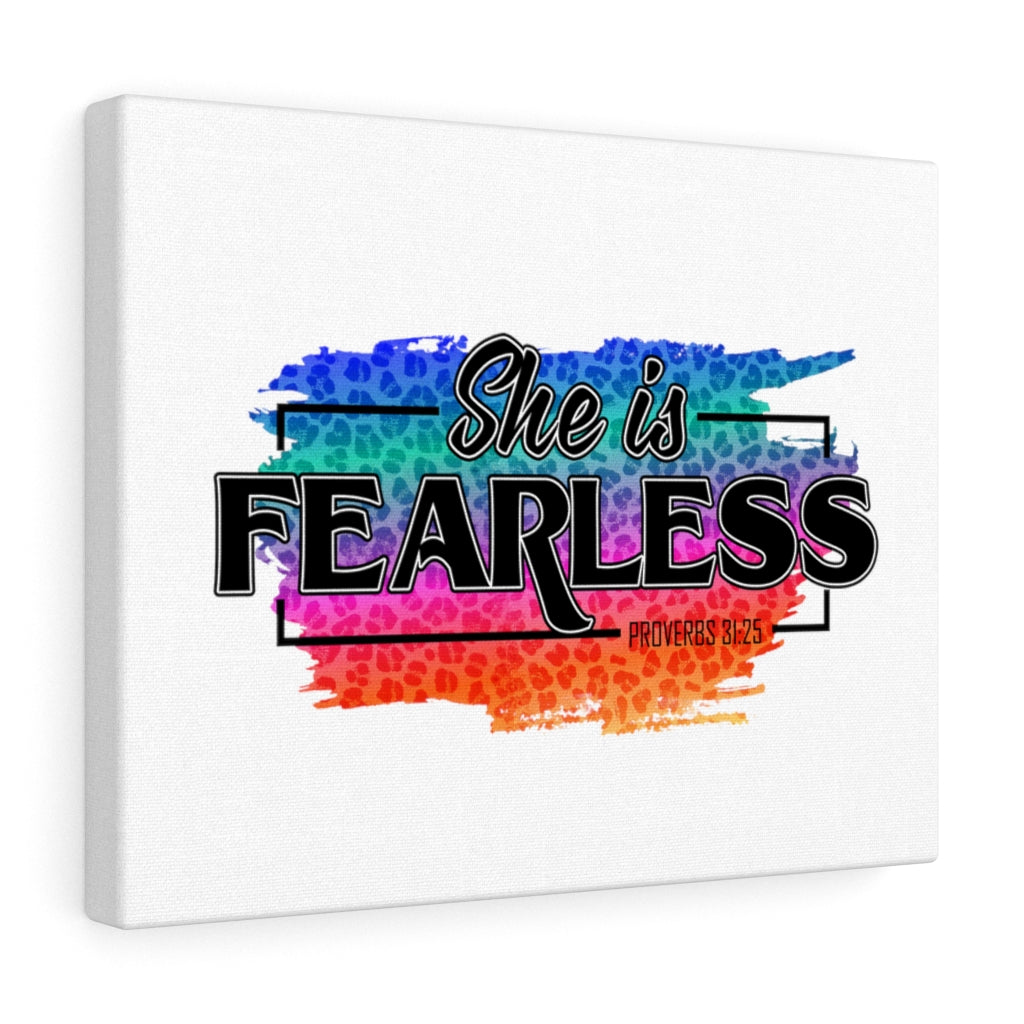 Scripture Walls Proverbs 31:25 She Is Fearless Bible Verse Canvas ...