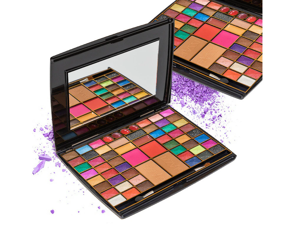 60-color eyeshadow palette with brushed color blending eyeshadow palette