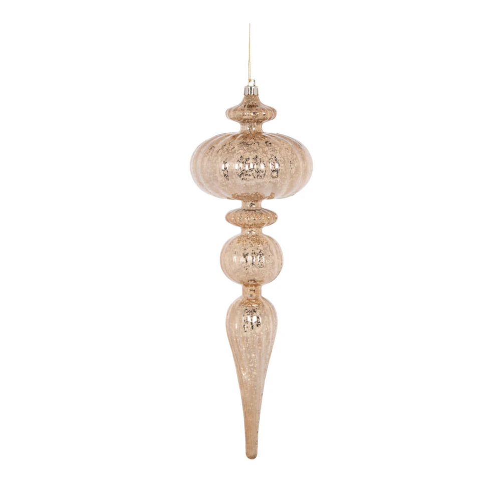 Champagne Mercury Finial 30cm