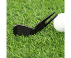 Divot Tool Integral Anti-abrasion Zinc Alloy Universal Golf Divot Repair Tool for Golf Course-Black