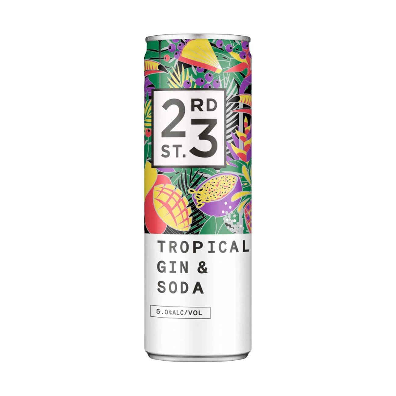 23rd Street Tropical Gin & Soda, 4x300ml 5% Alc.