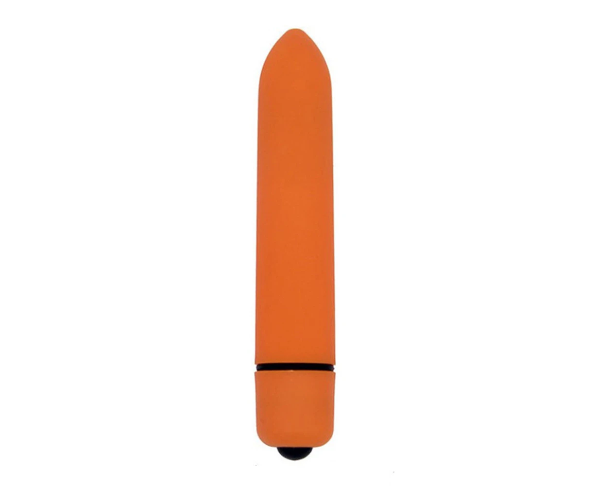 G Spot Vibrator Vibrant Color Waterproof Silicone Vagina Vibrator G Point Sex Pleasure Massage Stick for Female-Orange