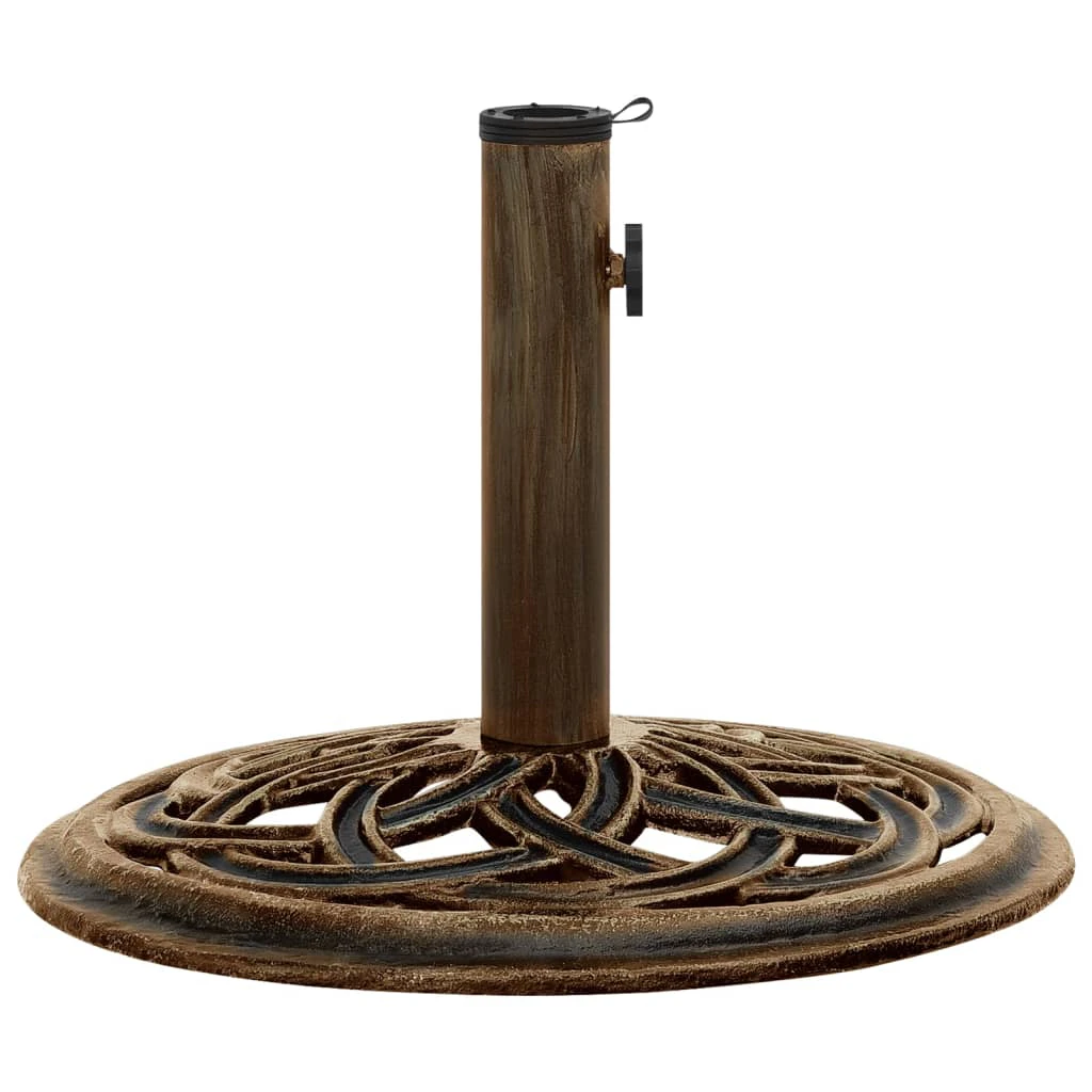 vidaXL Umbrella Base Bronze 44x44x31 cm Cast Iron