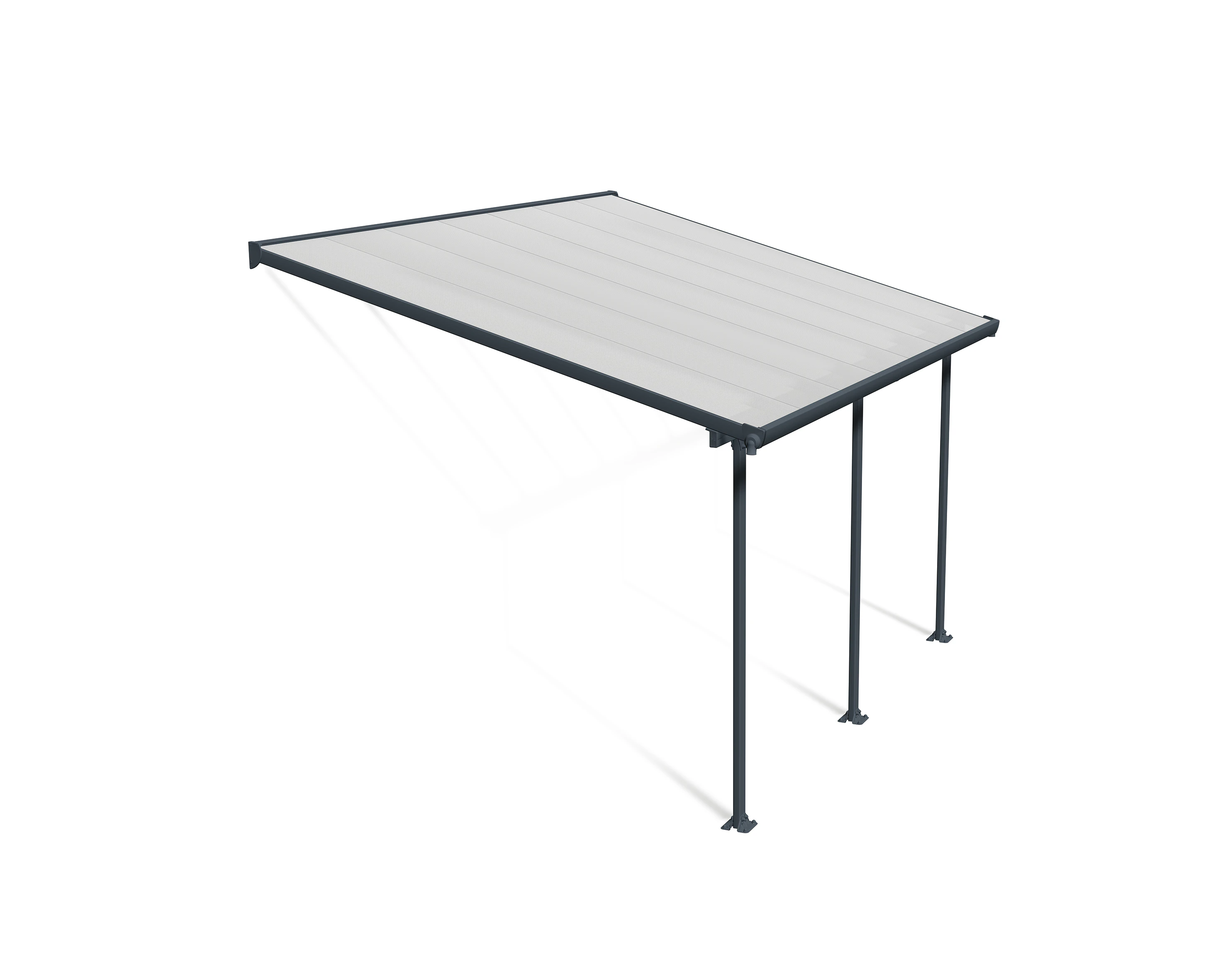 CANOPIA | Feria 3X4.3 Patio Cover Dark Grey Clear