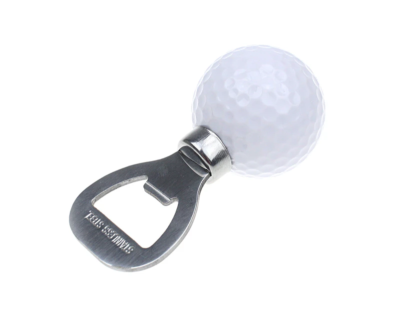 Beer Bottle Opener Anti-slip Labor Saving Portable Gifts Anti-rust Comfortable Grip High Hardness Golf Ball Shaped Bottle Opening Tool Camping Gear