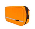 Versatile Foldable Waterproof Hanging Travel Toiletry and Cosmetics Bag - Orange