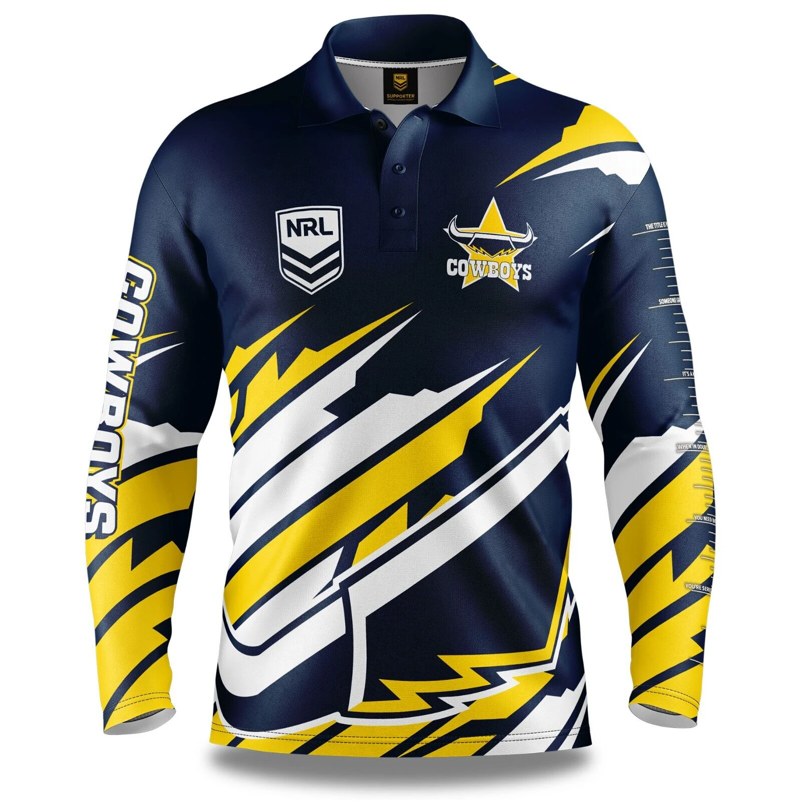 NRL 'Ignition' Fishing Shirt - North Queensland Cowboys - Adult - Mens - Polo