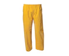 PVC Composite Polyester Rain Trouser Pant | Yellow