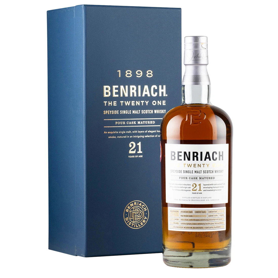 Benriach 21 Year Old The Twenty One Single Malt Whisky 700ml