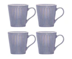4pc Ladelle Marguerite Stoneware Drink/Beverage Mug 400ml Set Powder Blue