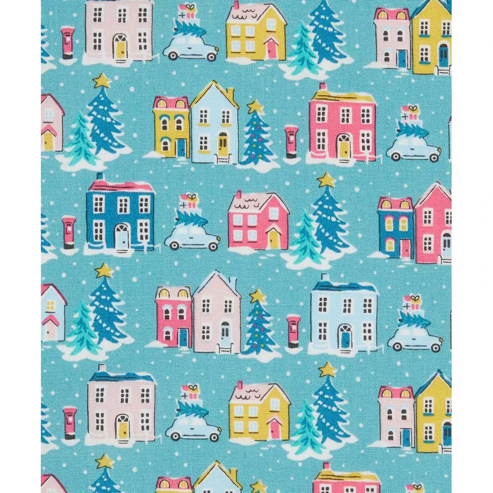 Liberty of London Deck The Halls Holiday Village Fabric Quilting Sewing Craft