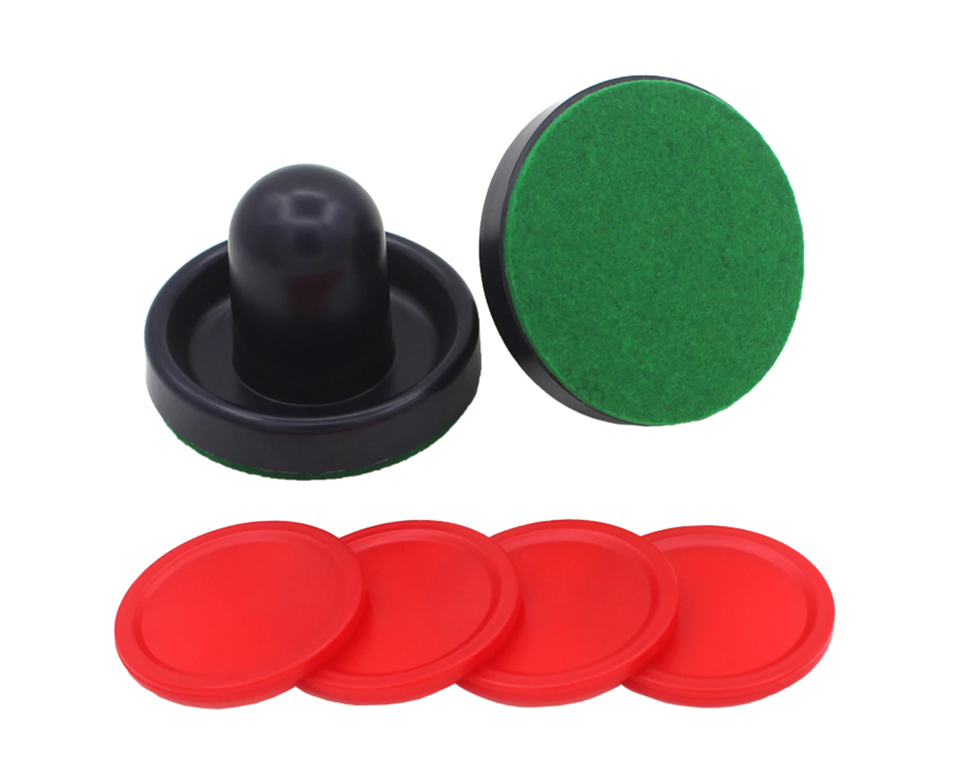 Plastic Air Hockey Set Lightweight Anti Rust Anti-deformation Hockey Puck Set for Game-Dark Blue