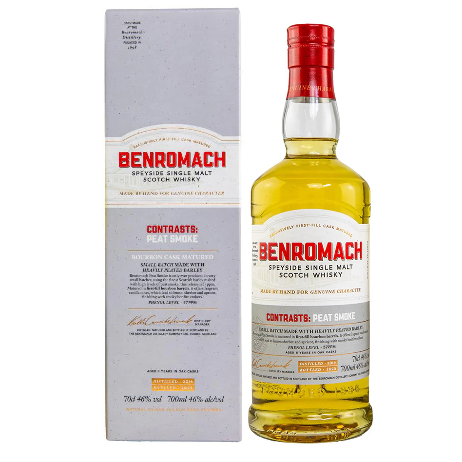 Benromach Contrasts Peat Smoke 2014 Single Malt Whisky 700ml