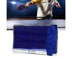 Nylon Table Tennis Net Foldable Wear-resistant Sturdy Ping Pong Net for Indoor Blue