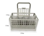 Plastic Universal Replacement Cutlery Basket Storage Container for Dishwashers-Grey