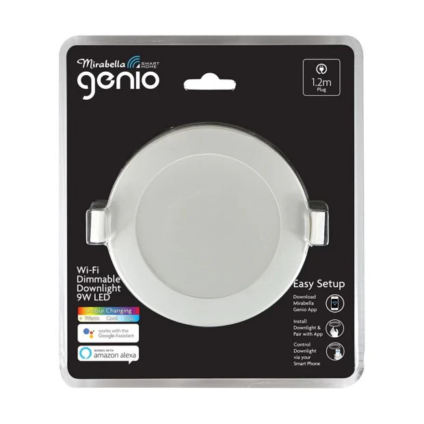 Mirabella Genio 9W LED Wi-Fi Dimmable Downlight