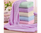 70x140cm Microfiber Bear Soft Water Absorbent Shower Bath Beach Towel Blanket-Light Blue Microfiber