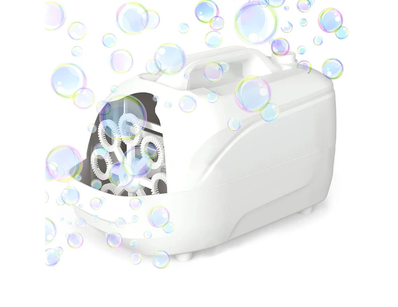 GOMINIMO Automatic Bubble Blower Machine for Kids (White) GO-ABBM-101-JH