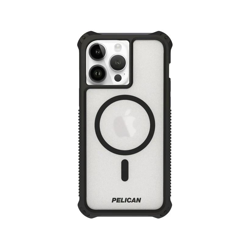 Pelican Guardian Rogue Magsafe Case For Iphone 15 Pro Clear/black