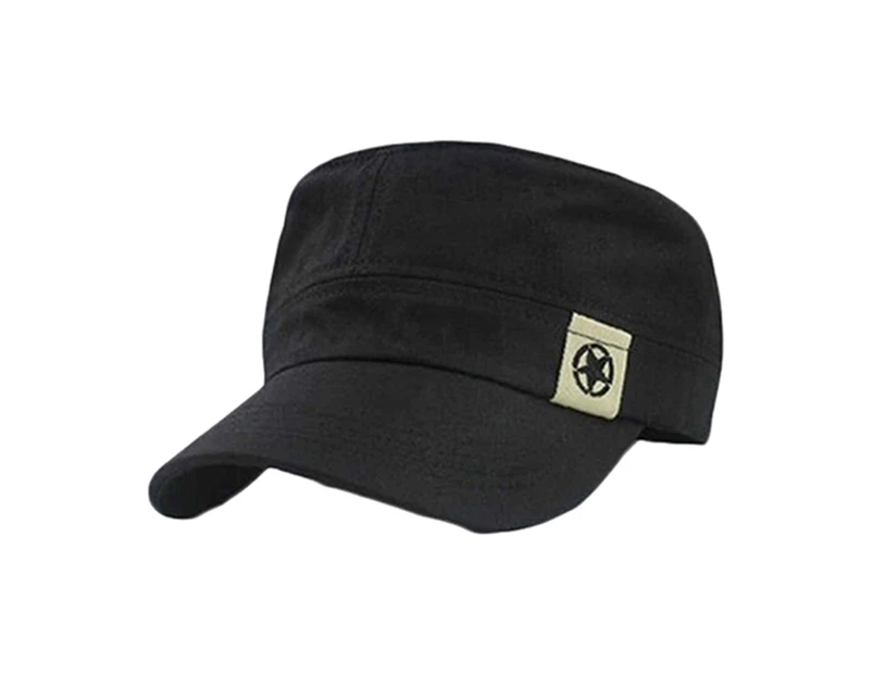 Popular Baseball Cap Natural Adjustable Skin-friendly Baseball Hat for Dressing Room-Black