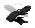 vidaXL Massage Table Black 180x62x(86.5-118) cm