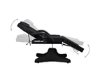 vidaXL Massage Table Black 180x62x(86.5-118) cm