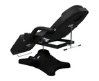 vidaXL Massage Table Black 180x62x(86.5-118) cm