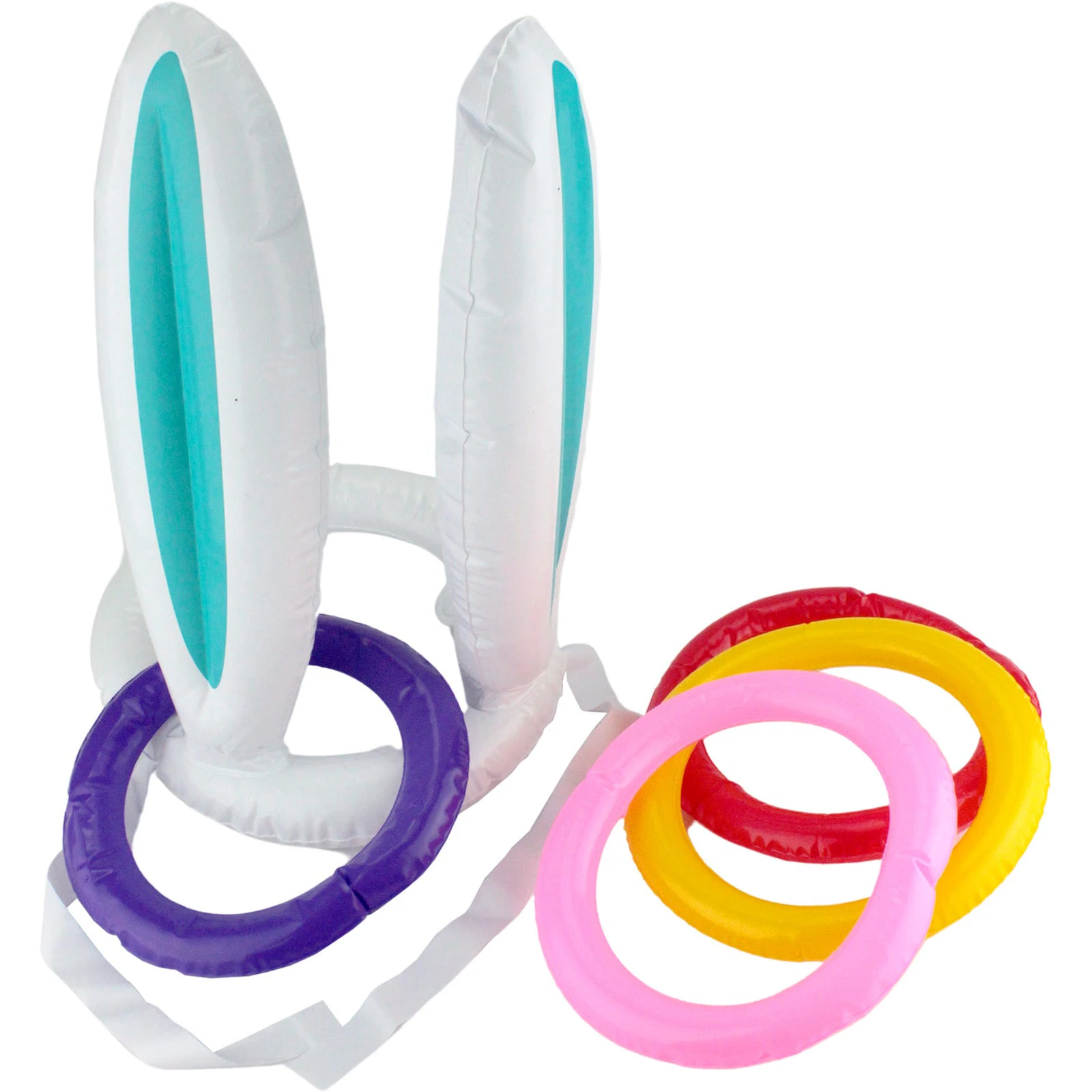 Easter Bunny Inflatable Ring Toss Headband Game