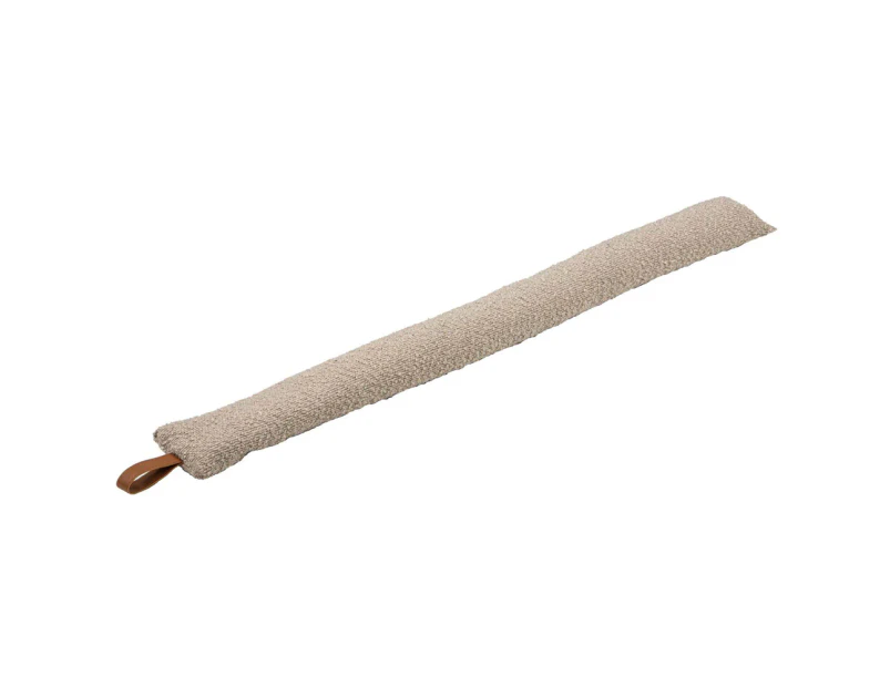 Ladelle Boucle Polyester/PVC 7x90cm Draught Excluder/Door Wind Stopper Taupe