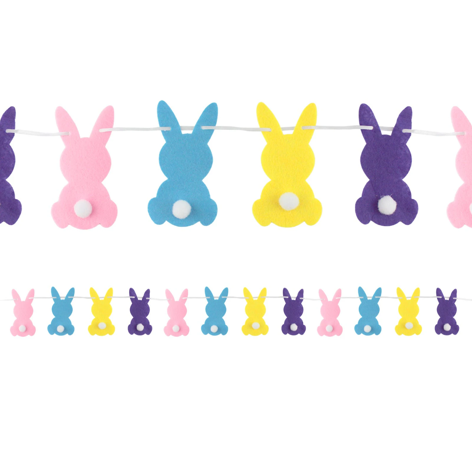 Easter Bunny Felt Garland Banner