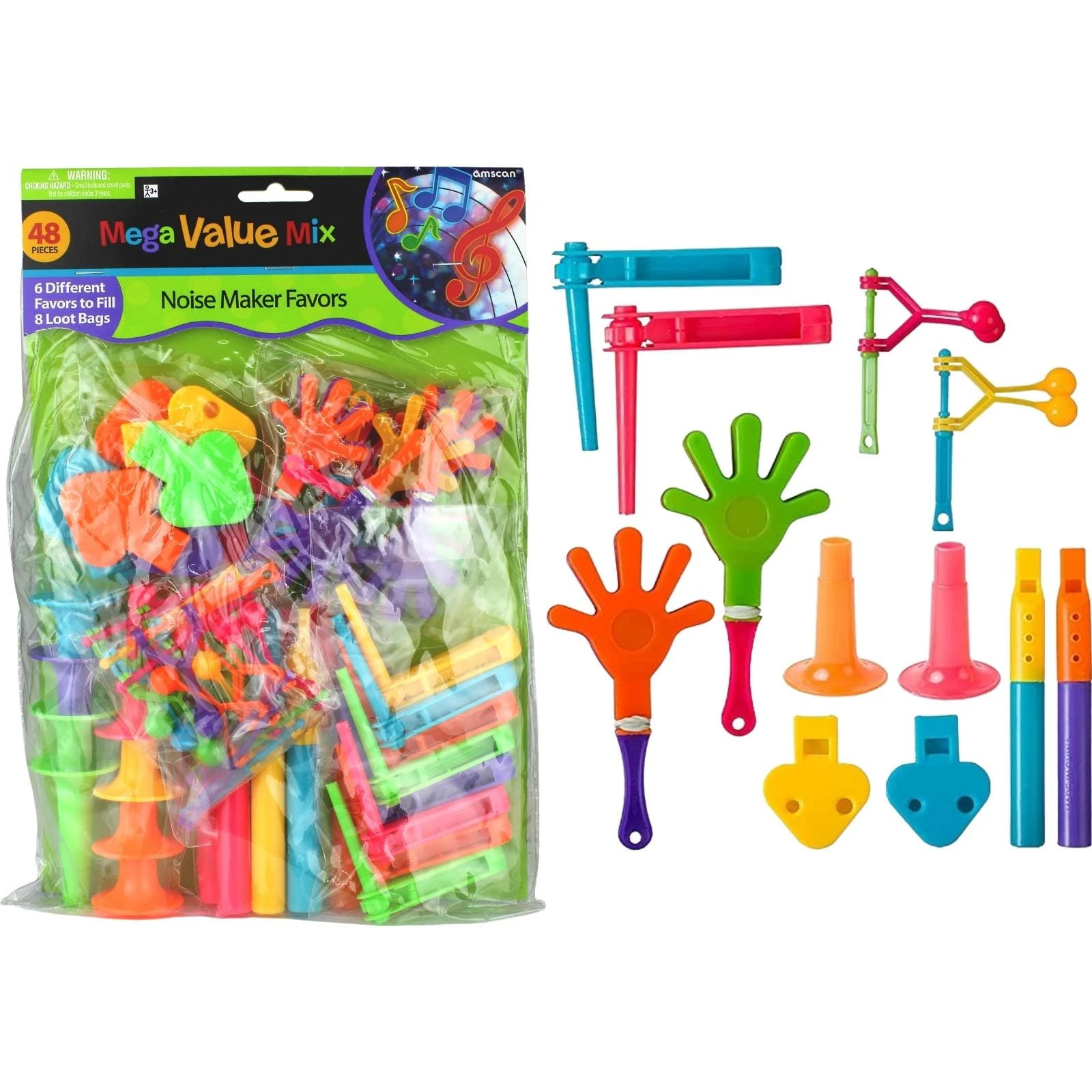 Noise Maker Mega Mix Favour Pack (48 Pieces)