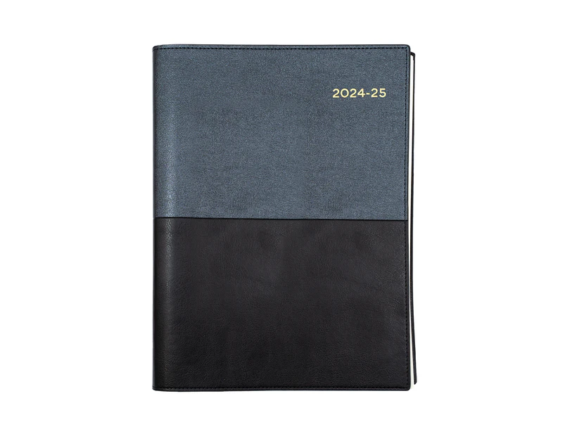 2024-2025 Financial Year Diary Collins Vanessa A5 Day to Page Black FY185.V99