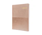 2024-2025 Financial Year Diary Collins Vanessa A4 Day to Page Rose Gold FY145.V49