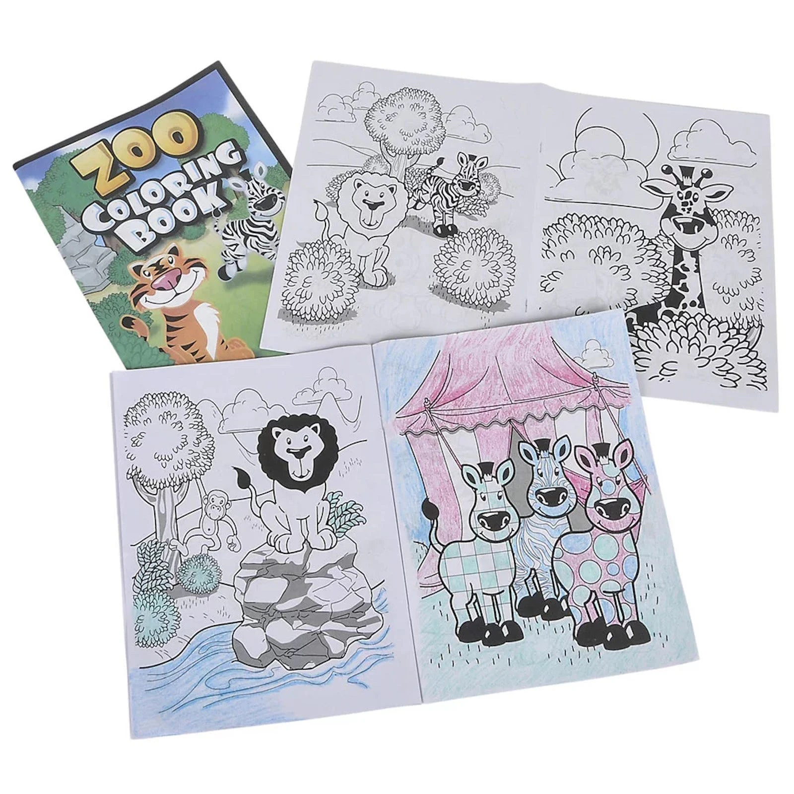 Zoo Animal Colouring Books (Pack of 12)