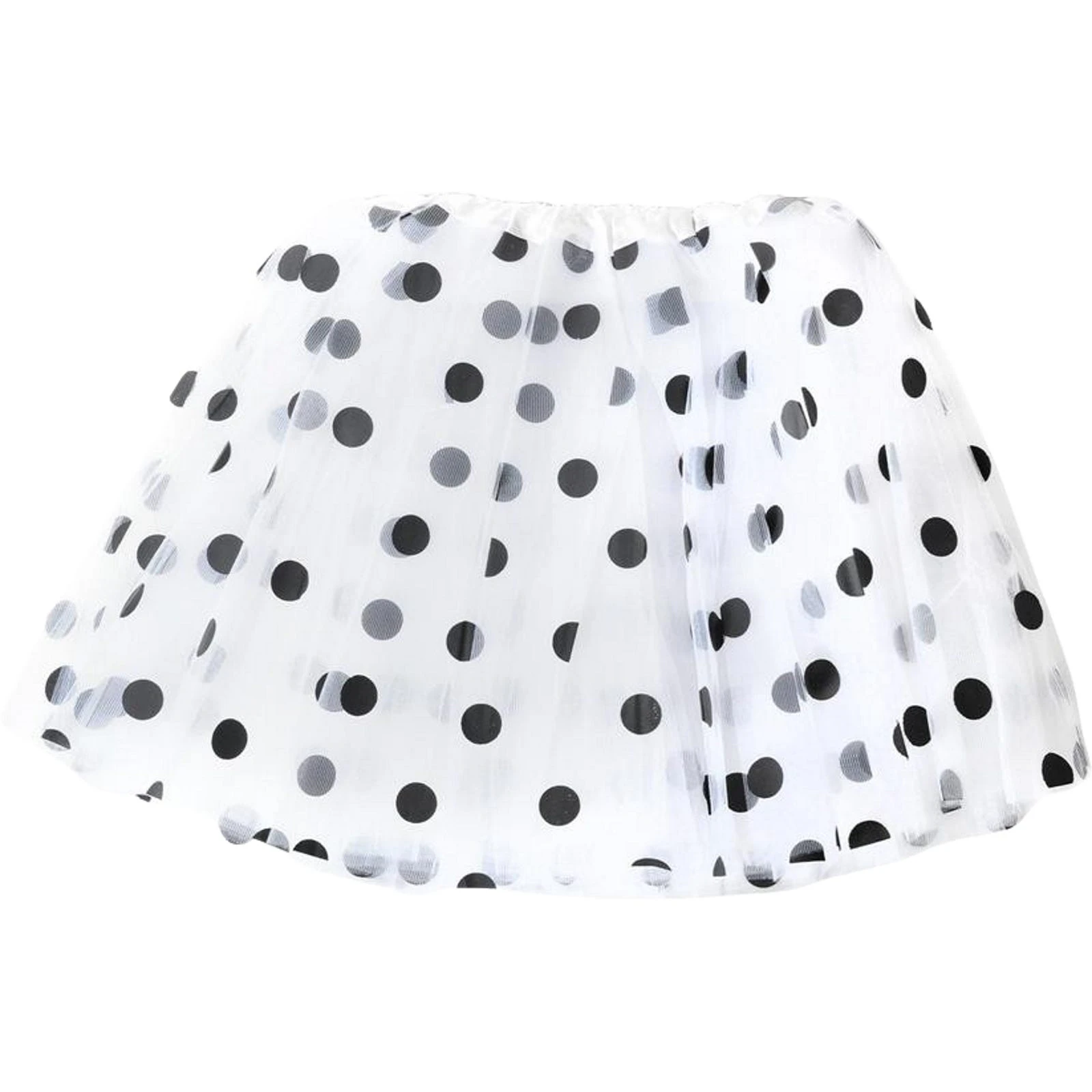 Adult White and Black Polka Dot Tutu