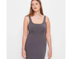 Square Neck Body Maxi Dress - Lily Loves - Grey