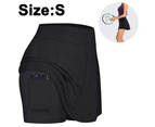 High Waist Yoga Shorts Women Shorts - Black