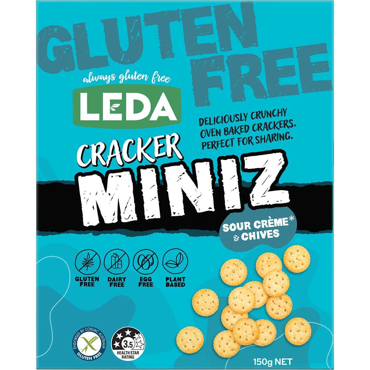 Natural Cracker Miniz - Sour Creme & Chives (6x150g)