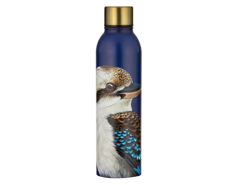 Ashdene Stainless Steel 500ml/24cm Modern Birds Kookaburra Drink Bottle w/ Lid